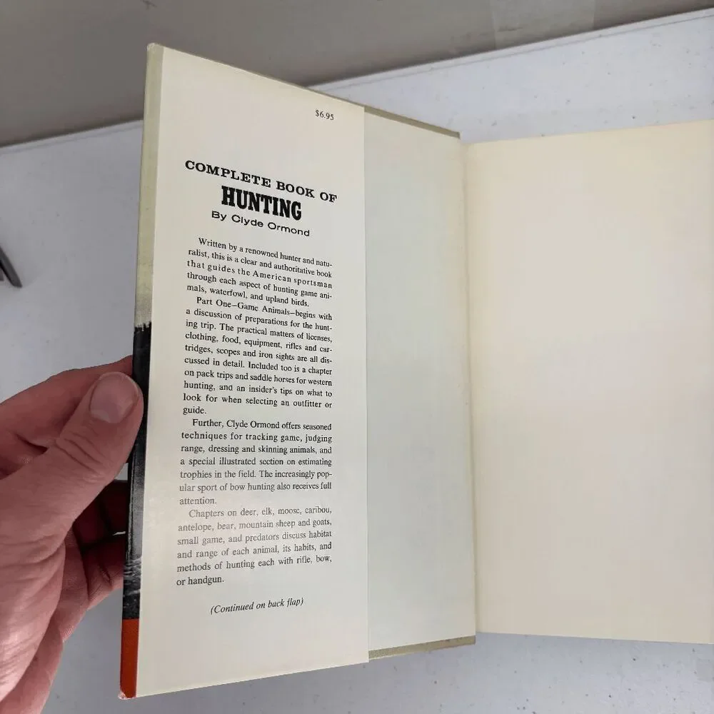 Vintage 1963 Outdoor Life Complete Book of Hunting by Clyde Ormond‎ HCDJ Nice!